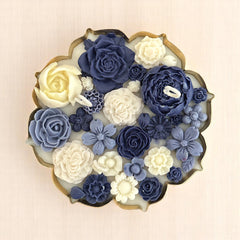 URLI GIFT BOX - SET OF 3 BLUE CANDLE