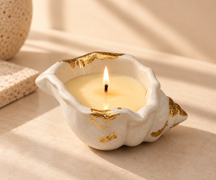 Patchouli, Amber & Warm Woods — Sacred Flame Candle