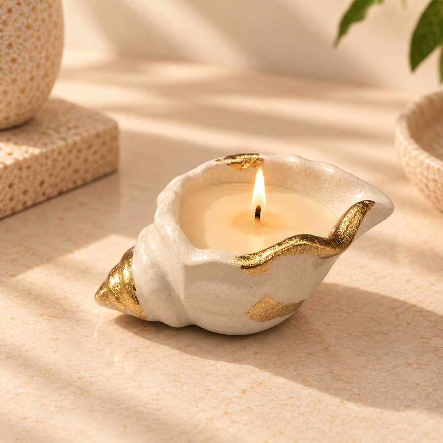 Patchouli, Amber & Warm Woods — Sacred Flame Candle
