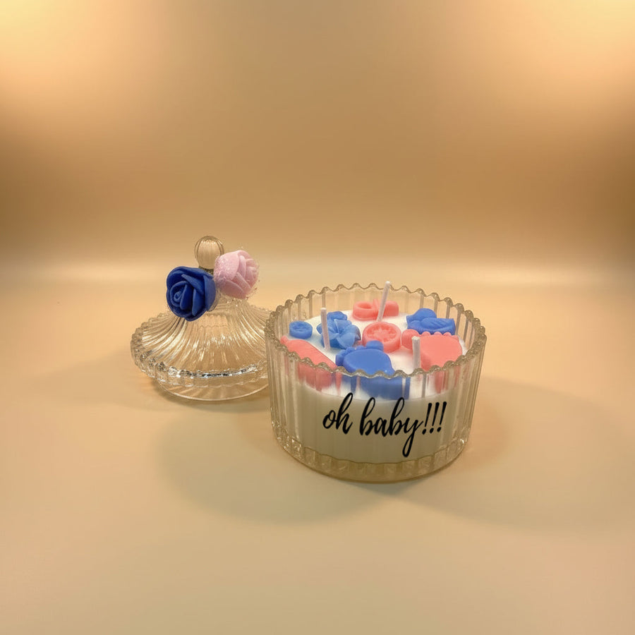 TINY TOES - BABY SHOWER CANDLE