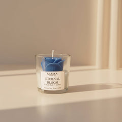 Eternal Bloom Amber Floral Glass Candle
