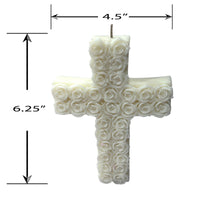CROSS OF FAITH CANDLE - WHITE