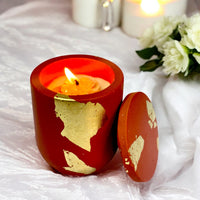 Jasmine Aura Scented Candle in Ceramic Jar