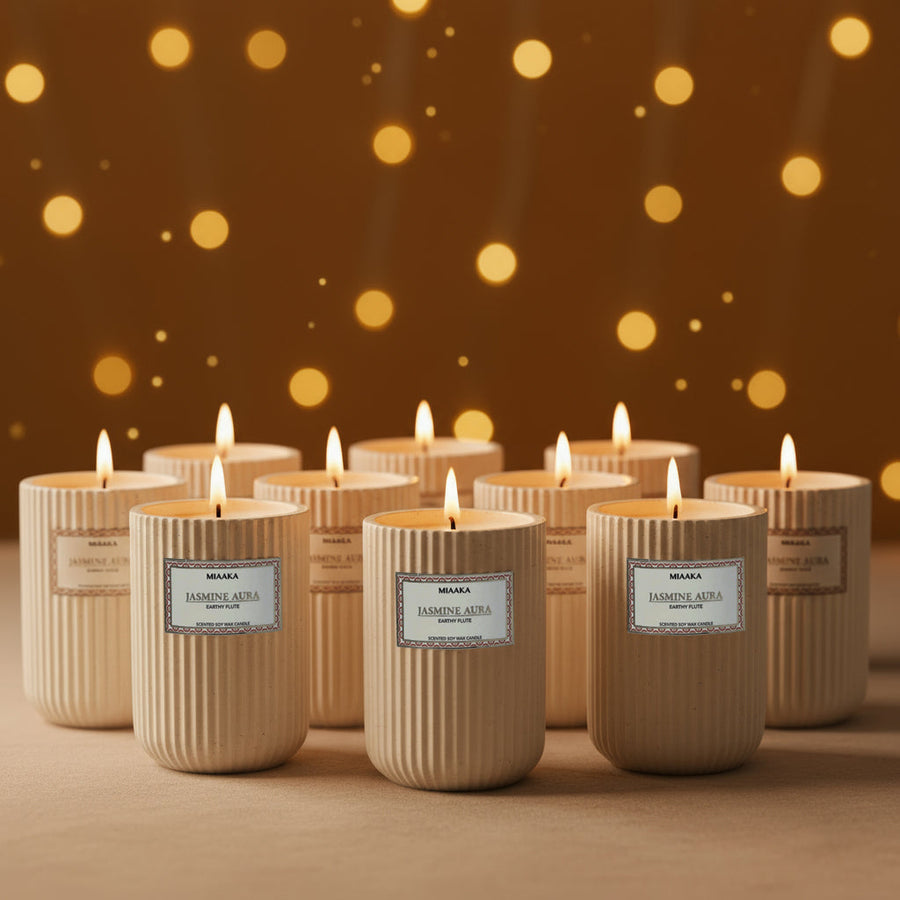 Luxury Jasmine Scented Ceramic Candle