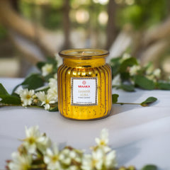 Ethereal Radiance Jasmine Aura Candle in Glass Jar