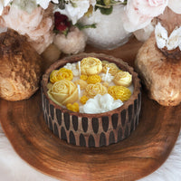 Handmade Wooden Bowl Candle for Gifting
