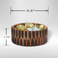 Handmade Wooden Bowl Candle for Gifting