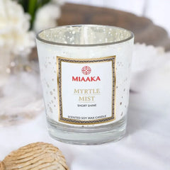 Myrtle Mist Short Shine Candle for Relaxation