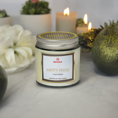 Minty Fresh Scented Candle in Glass Jar