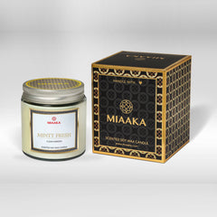 Minty Fresh Scented Candle in Glass Jar