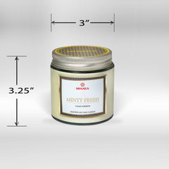 Minty Fresh Scented Candle in Glass Jar
