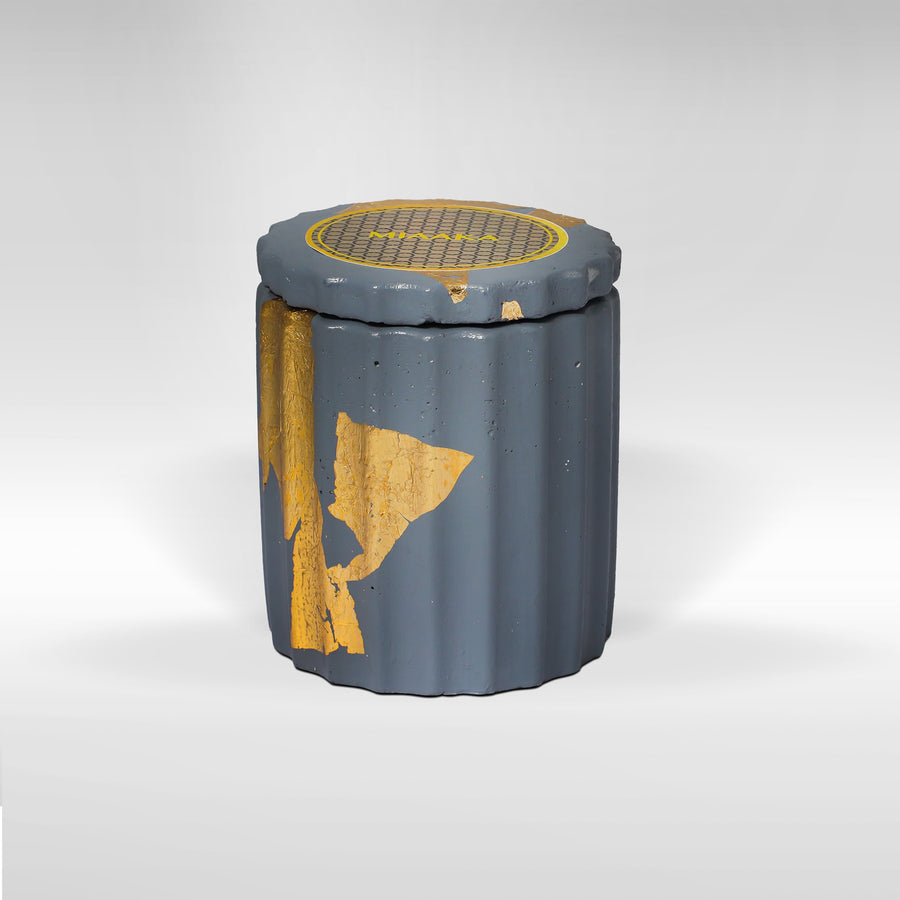 Myrtle Mist – Deep Fluted Cement Candle
