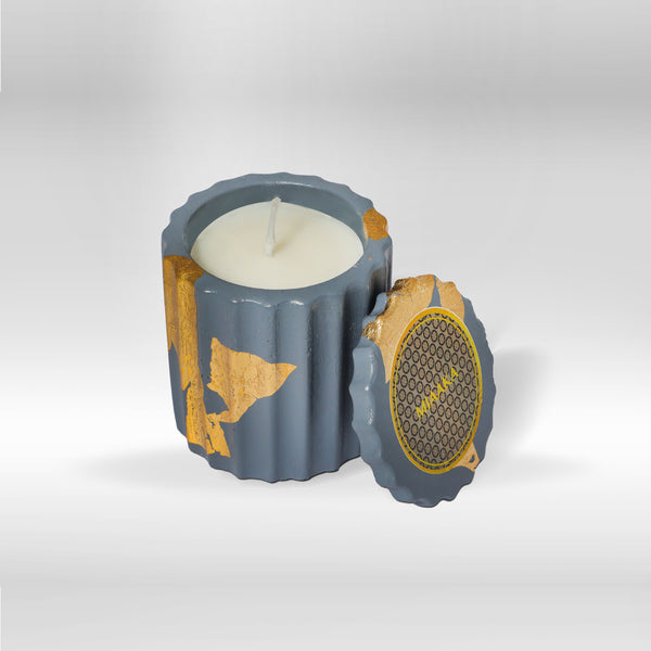 Myrtle Mist – Deep Fluted Cement Candle