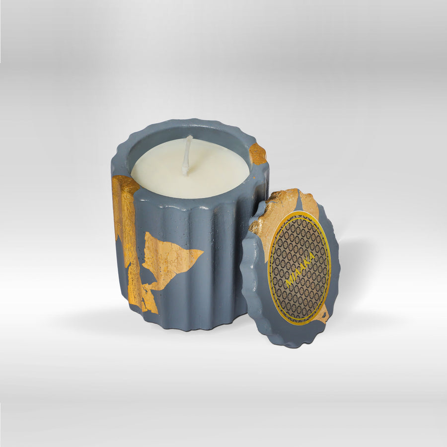 Myrtle Mist – Deep Fluted Cement Candle
