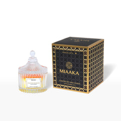Fluted Elegance Orange Blossom Candle in Glass Jar