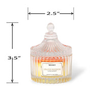 Fluted Elegance Orange Blossom Candle in Glass Jar