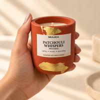 Patchouli, Amber & Warm Woods — Ceramic Blossom Candle