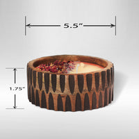 Patchouli Whispers Wooden Bowl Candle