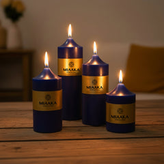CLASSIC PILLAR CANDLE - BLUE