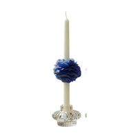 Peony Taper Lotus Lavender Soy Wax Candle Set - BLUE