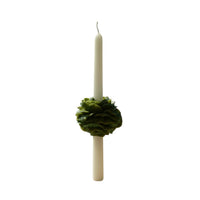 Peony Taper Spiced Oud Black Currant Soy Wax Candle Set - GREEN