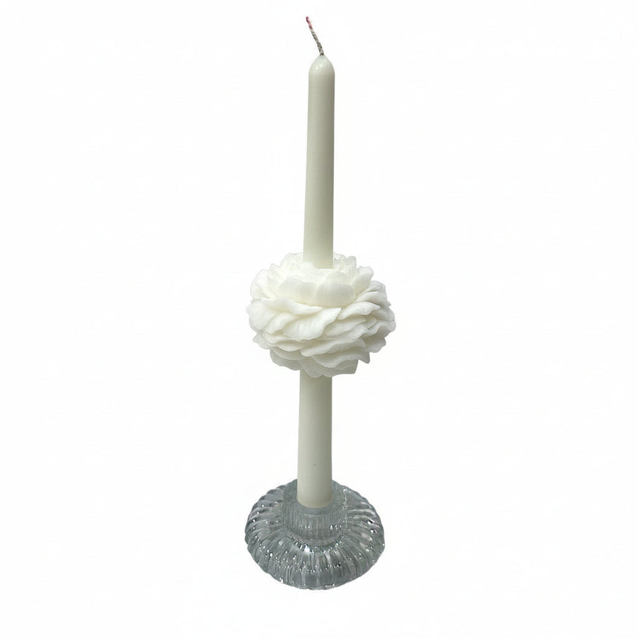 Peony Taper Rosemary Soy Wax Candle Set