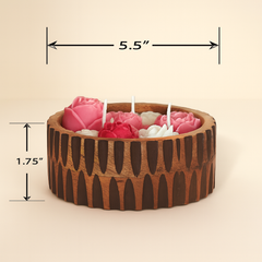 Vanilla Dream Wooden Bowl Candle