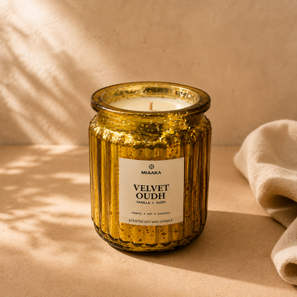 Soft Vanilla, Oudh - Ethereal Radiance Candle