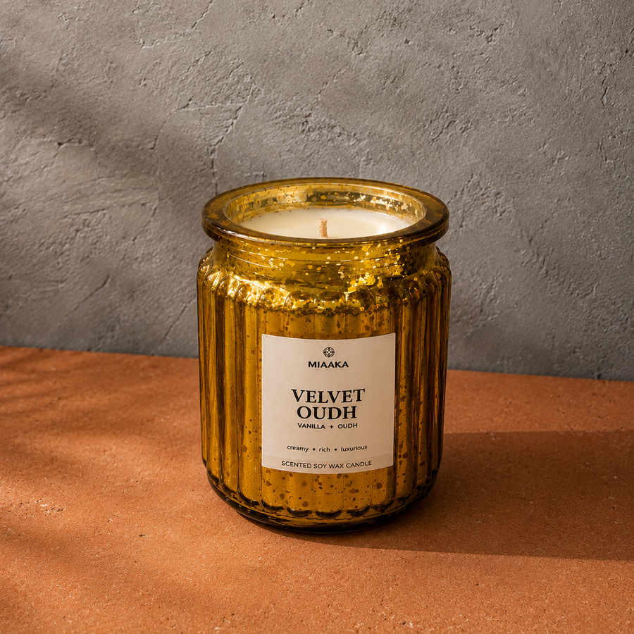 Soft Vanilla, Oudh - Ethereal Radiance Candle