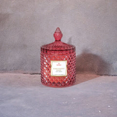 Luxury Woodsy Scented Candle in Crystal Glass Jar